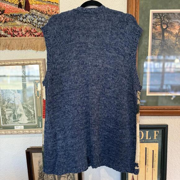 Vintage 90s RARE Heirloom Collectibles Fall‎ Halloween Pumpkin Knit Sweater 3XL - Picture 5 of 6